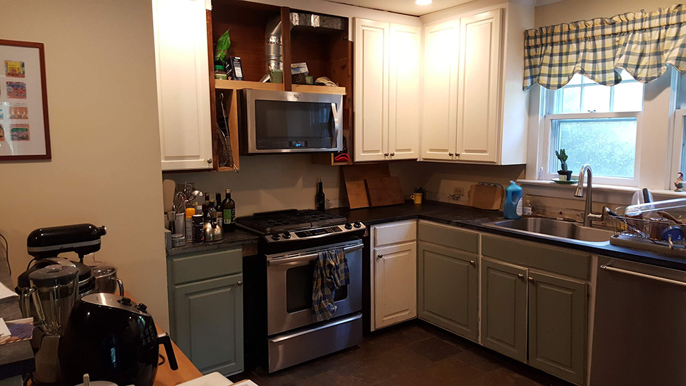 Shaker-Style Kitchen Refacing Before One